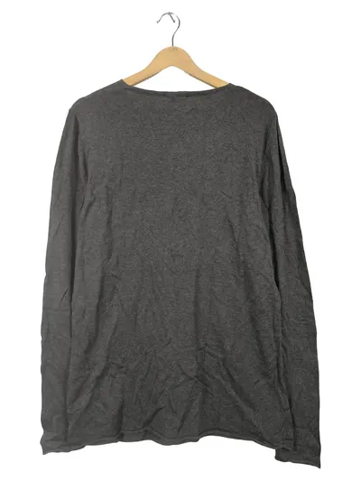 American Vintage Pullover Damen Grau Gr. 42 Baumwolle Basic Langarm