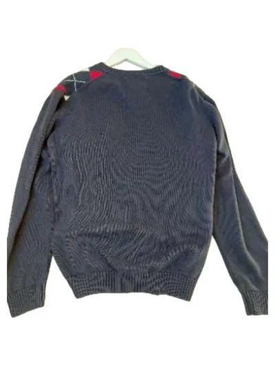 McNeal Herren Pullover Gr. 54 XXL Argyle V-Ausschnitt Baumwolle Mehrfarbig