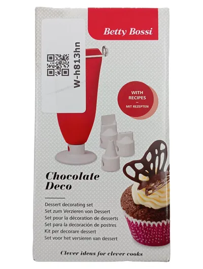 Betty Bossi Gebäckpresse Chocolate Deco Rot Silikon Kunststoff