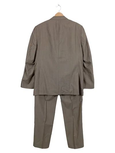Daniel Hechter Herren Anzug Beige Wolle Seide Gr. 54 Business