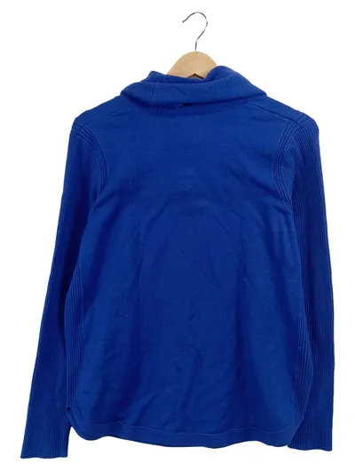 Calvin Klein Damen Pullover Rollkragen Rippstrick Blau Gr. 38 M