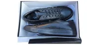 Alesya Damen Sneaker low Leder Schwarz Gr. 40 Strasssteine Schnürung 3