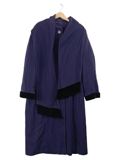 Creation Geissler Damen Wollmantel Blau Gr. 46 Elegant Übergangsmantel