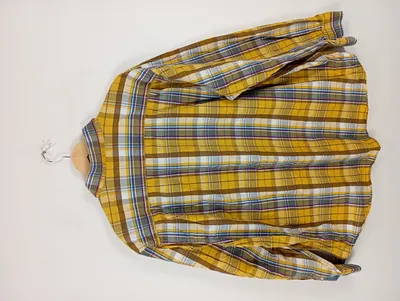 Canda Freizeithemd Herren Langarm Kariert Gelb Gr. 54 XXL