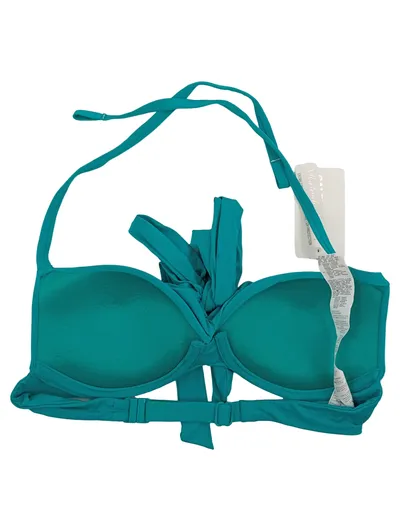 Calzedonia Bikini Oberteil Bandeau Türkis Gr. 36 S 75B Schleife