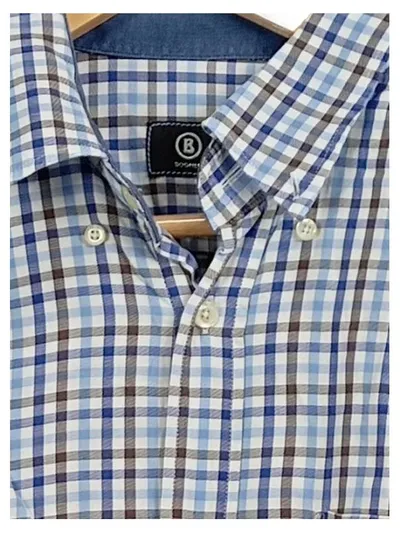 Bogner Herren Freizeithemd Hemd Kariert Mehrfarbig Gr. 42 XL