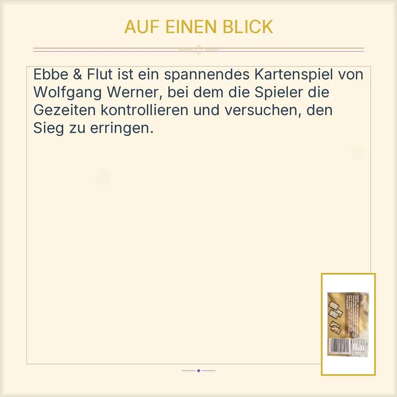 Ebbe & Flut Brettspiel Wolfgang Werner Kartenspiel Gezeiten Natur 3