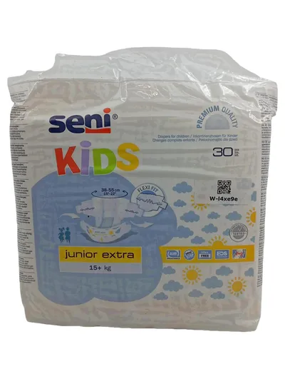 Seni Kids Windeln Junior Extra Inkontinenzhosen Kinder 15+ kg 30 Stück