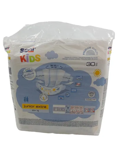 Seni Kids Windeln Junior Extra Inkontinenzhosen Kinder 15+ kg 30 Stück