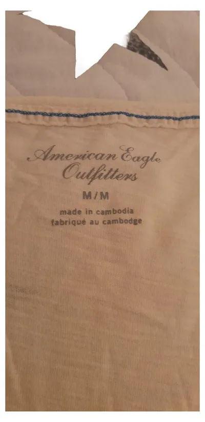 American Eagle Outfitters Damen T-Shirt Gr. 36 Beige York City Print