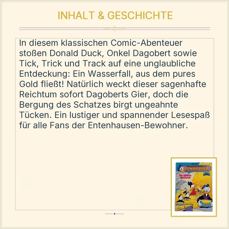 Egmont Ehapa Comic Die besten Geschichten mit Donald Duck Der güldene Wasserfall 4