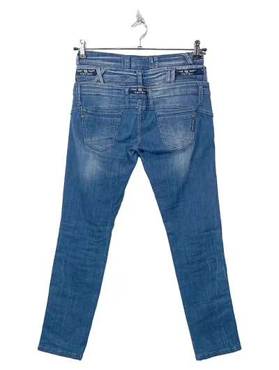Cipo & Baxx Damen Jeans Regular Fit Blau Gr. 40 W31 L32