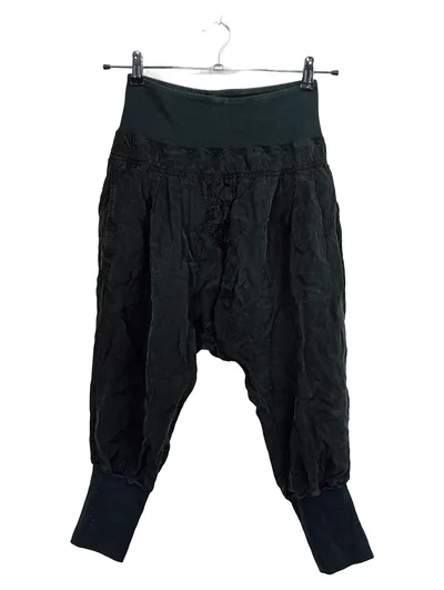 Patrizia Pepe Damen Stoffhose Haremshose Ballonhose Grün Gr. 40