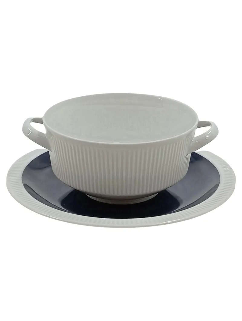 Arzberg Suppentasse mit Untertasse Porzellan Weiß Klassisch 400ml 1