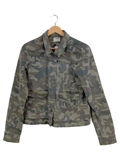 Vero Moda Damen Arbeitsjacke Camouflage Grün Gr. 34 XS Casual