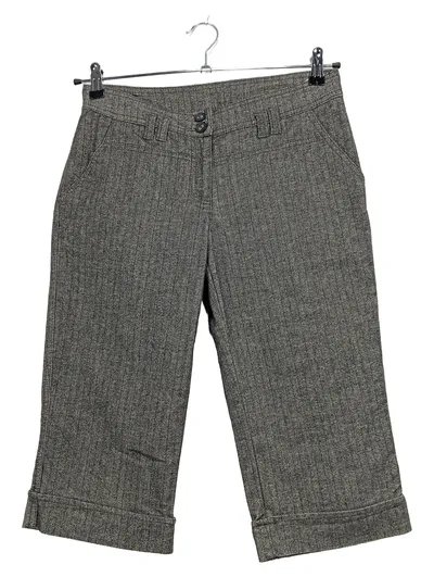 VERO MODA Damen Caprihose Stoffhose Tweed Fischgrät Gr. 36 Grau