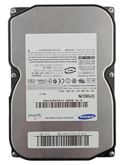 Samsung SpinPoint SP0802N 80GB IDE 3, 5 Zoll HDD Festplatte