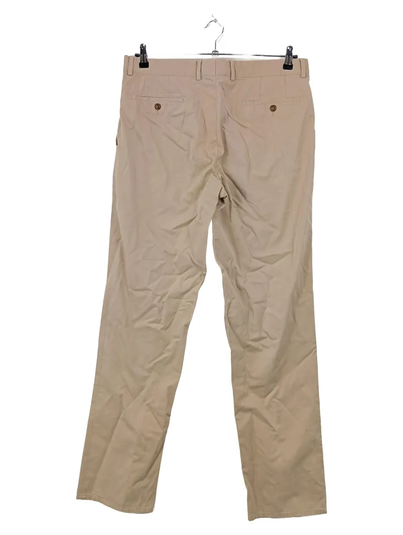 EDUARD DRESSLER Herren Chino Stoffhose Beige Gr. 50 W33 L35 Baumwolle Casual 2