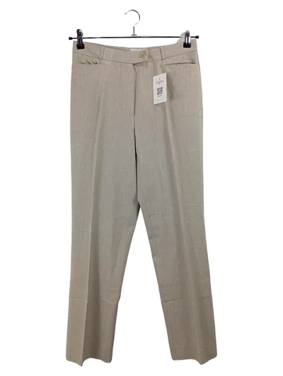 BRAX Damen Anzughose Stoffhose Beige Gestreift Gr. 42 W33 XL Business