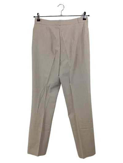 BRAX Damen Anzughose Stoffhose Beige Gestreift Gr. 42 W33 XL Business