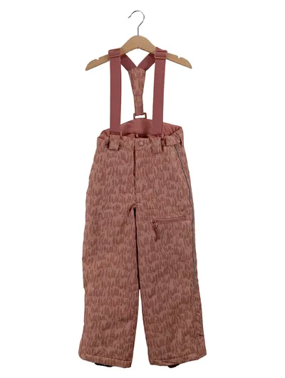 Adventure Skihose Kinder Gr. 116 Rosa mit Trägern Outdoor Winterhose