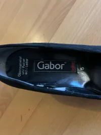 Gabor Fashion Pumps Damen Gr. 38 Schwarz Wildleder Blockabsatz Leder 5
