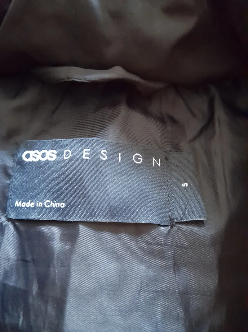 ASOS Design Herren Steppweste Schwarz Gr. 48 M Casual 3