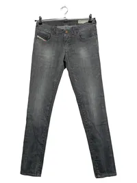 Diesel Damen Jeans Slim Fit Grau W32 L32 Stretch Denim Used Look 1