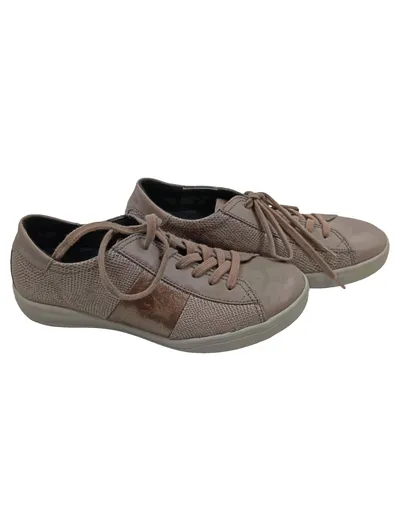 Josef Seibel Damen Sneaker Low Leder Braun Gr 37 Casual Metallic