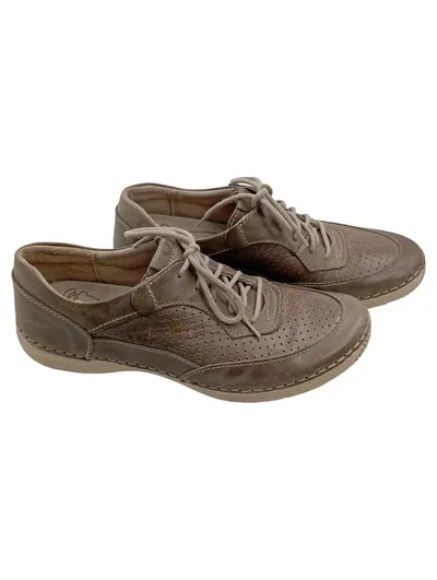 Josef Seibel Damen Schnürschuhe Halbschuhe Leder Braun Gr. 37