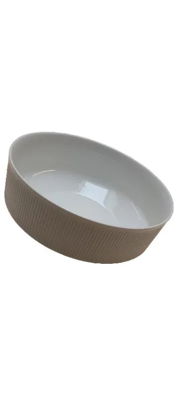 Arzberg Dipschale Schüssel Porzellan Weiß Strukturmuster 22x8cm