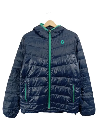SCOTT Steppjacke Damen Gr. 36 S Blau mit Kapuze Outdoor Sportlich