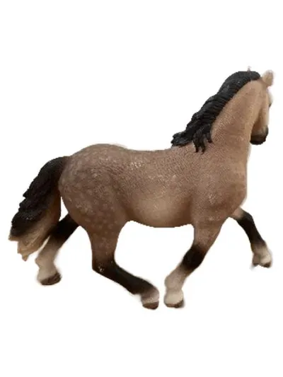 Schleich Pferd Andalusier Hengst Spielfigur Beige Schwarz 13 cm