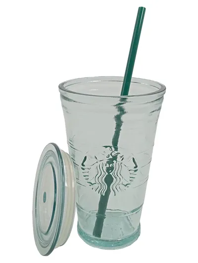 Starbucks To Go Becher Glas Cold Cup Transparent 473ml