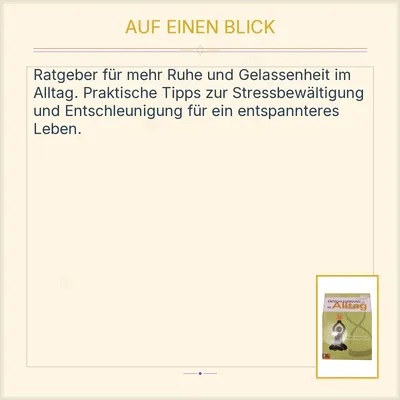 Entschleunigung im Alltag - Ute Elisabeth Herwig - Edition XXL Ratgeber