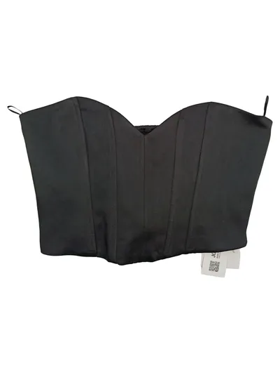Zara Damen Mieder Corsage Schwarz Gr. 34 Elegant Party