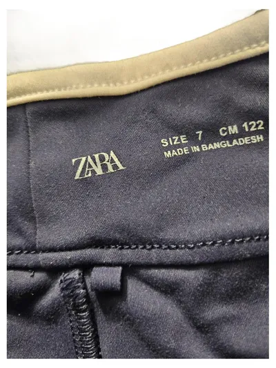 Zara Sportrock Blau Gr. 122 Faltenrock Mädchen Freizeit