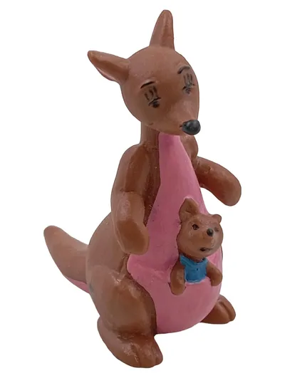 BULLYLAND Spielfigur Känguru mit Baby Disney Kanga Ruh Braun 7 cm