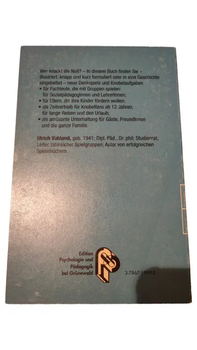 Denkspiele und Knobelspaß Ulrich Vohland Rätselspiel Buch ab 12 Jahren