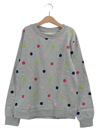 Famy Pullover Grau Punkte Gr. 158, 164 Kinder Casual