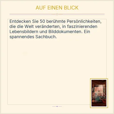 Sachbuch Menschen die die Welt veränderten 50 Persönlichkeiten Praesent Verlag