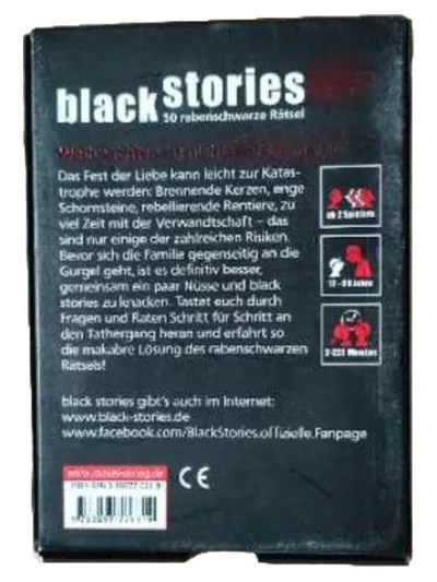 moses. black stories Christmas Edition Kartenspiel Rätselspiel Weihnachten