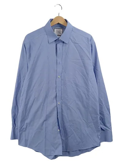Charles Tyrwhitt Business Hemd Herren Blau Gr. 42 Non-Iron Classic Fit