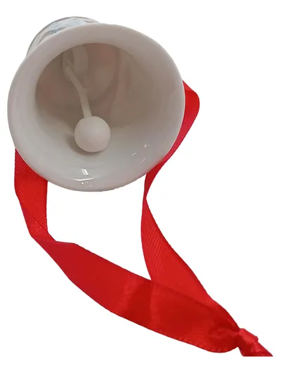 Hutschenreuther Weihnachtsglocke Winterlandschaft Porzellan Mehrfarbig 7 cm