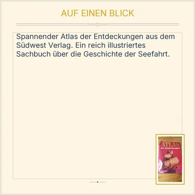 Atlas der Entdeckungen Südwest Verlag Sachbuch Geschichte Seefahrt