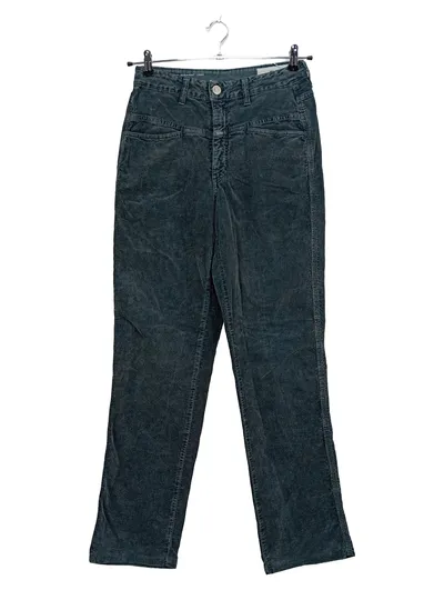 Closed Damen Cordhose Straight Dunkelgrün Gr. 46, 36 W28