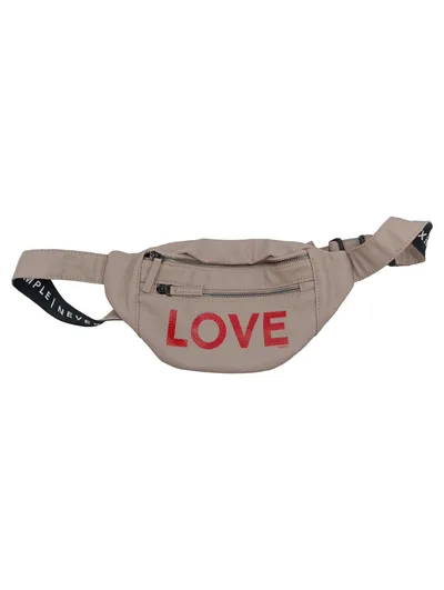 10DAYS Gürteltasche LOVE Beige Damen Casual Polyester 30x14cm