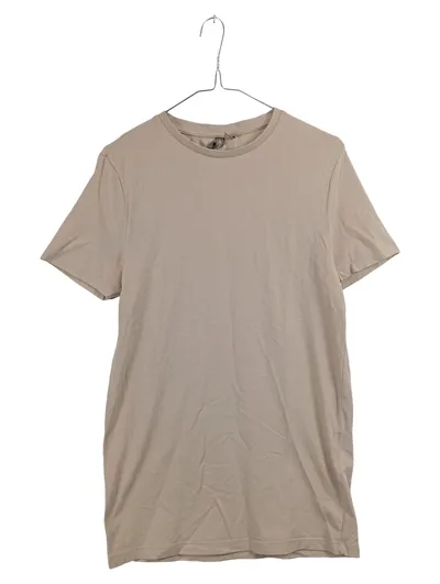 ASOS Herren T-Shirt Basic Rundhals Beige Gr. M Baumwolle