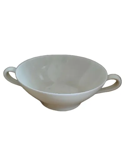 Johann Haviland Bavaria Suppentasse Porzellan Weiß Uni Klassisch 13cm