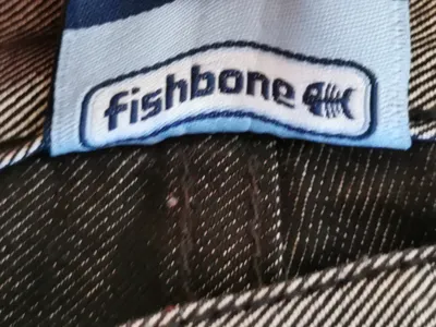 Fishbone Herren Cargohose Arbeitshose Grau Gr. 46 W30 S Baumwolle